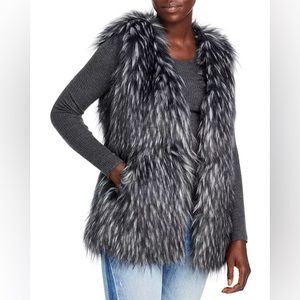 Via Spiga Faux Fur Vest Women’s Sz S